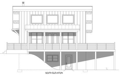 Modern House Plan #940-00787 Elevation Photo