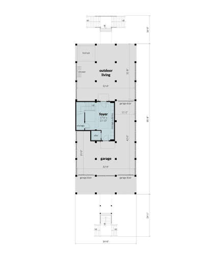 First Floor for House Plan #028-00186