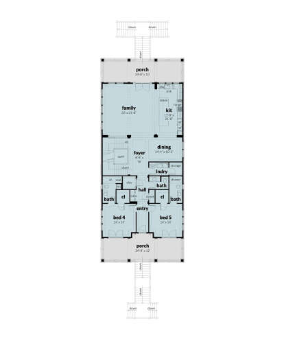 Main Floor for House Plan #028-00186