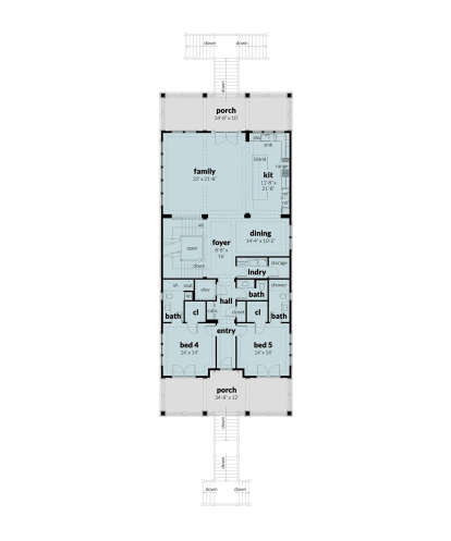 Main Floor for House Plan #028-00186