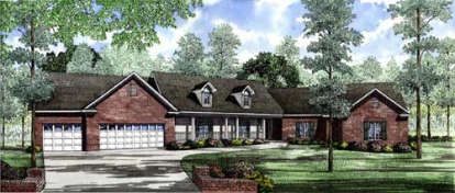 4 Bed, 3 Bath, 3659 Square Foot House Plan - #110-00052
