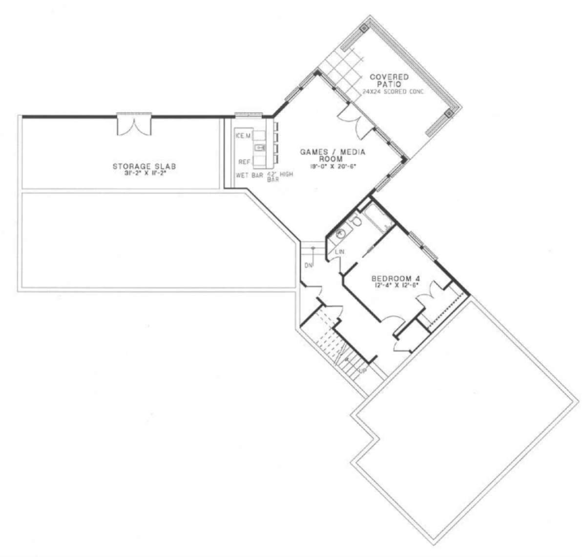 Terrace Level for House Plan #110-00052