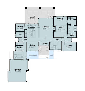 Main Floor  for House Plan #028-00187