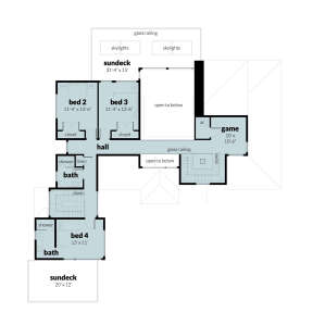 Second Floor for House Plan #028-00187