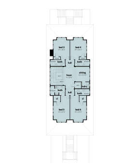 Third Floor for House Plan #028-00188