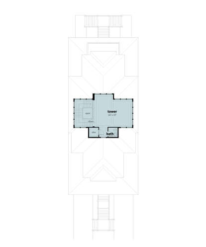 Tower Level for House Plan #028-00189