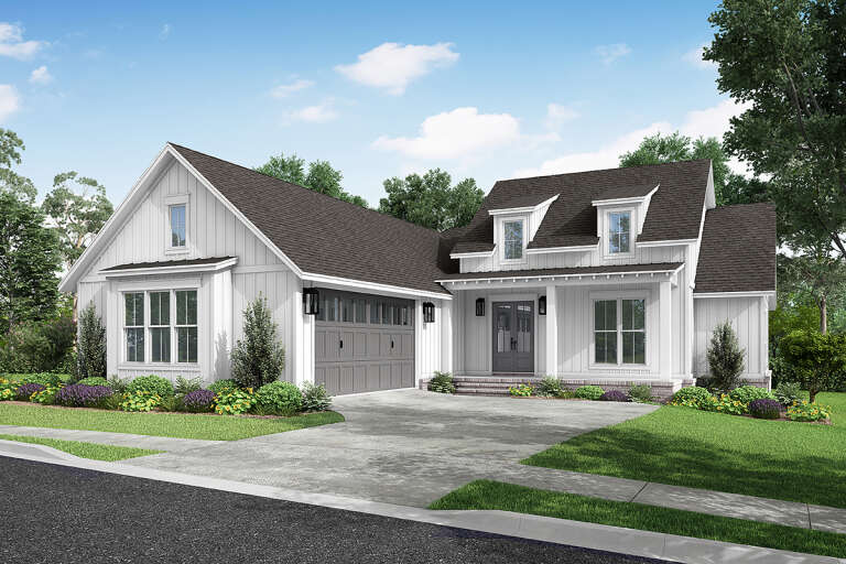 Modern Farmhouse House Plan #041-00325 Elevation Photo