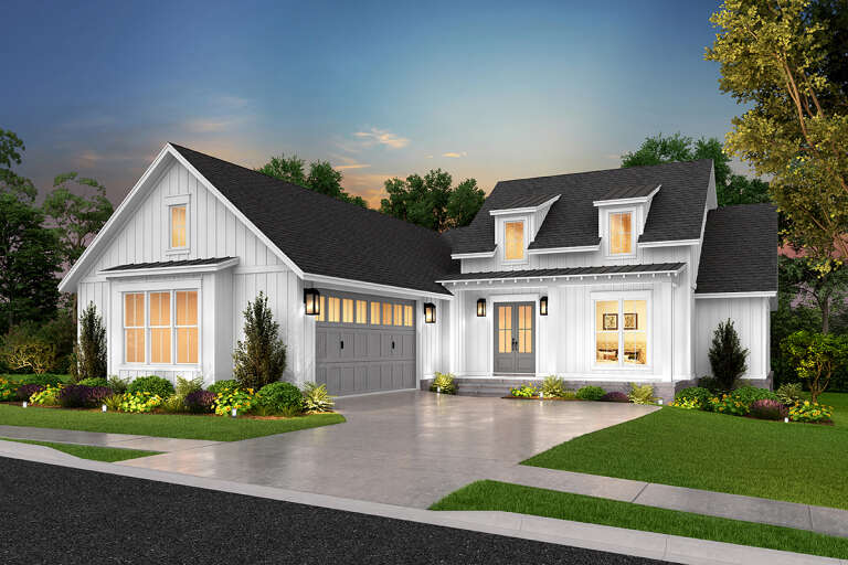 Modern Farmhouse House Plan #041-00325 Elevation Photo