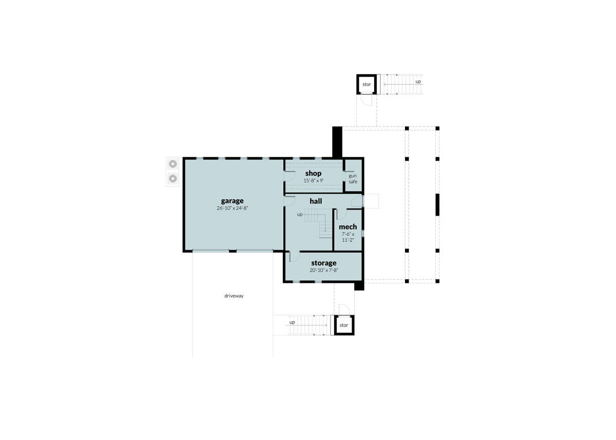 First Floor for House Plan #028-00190