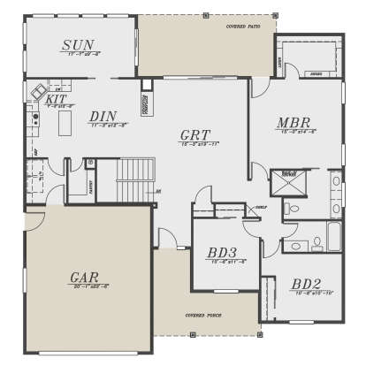 Main Floor  for House Plan #5244-00020