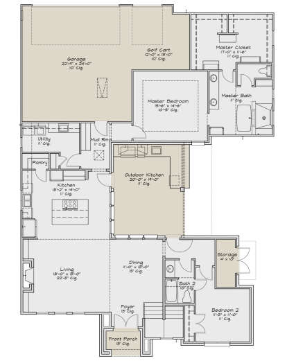 Main Floor  for House Plan #2880-00001
