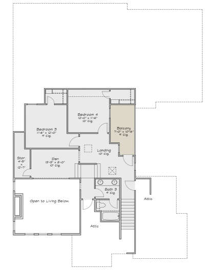 Second Floor for House Plan #2880-00001