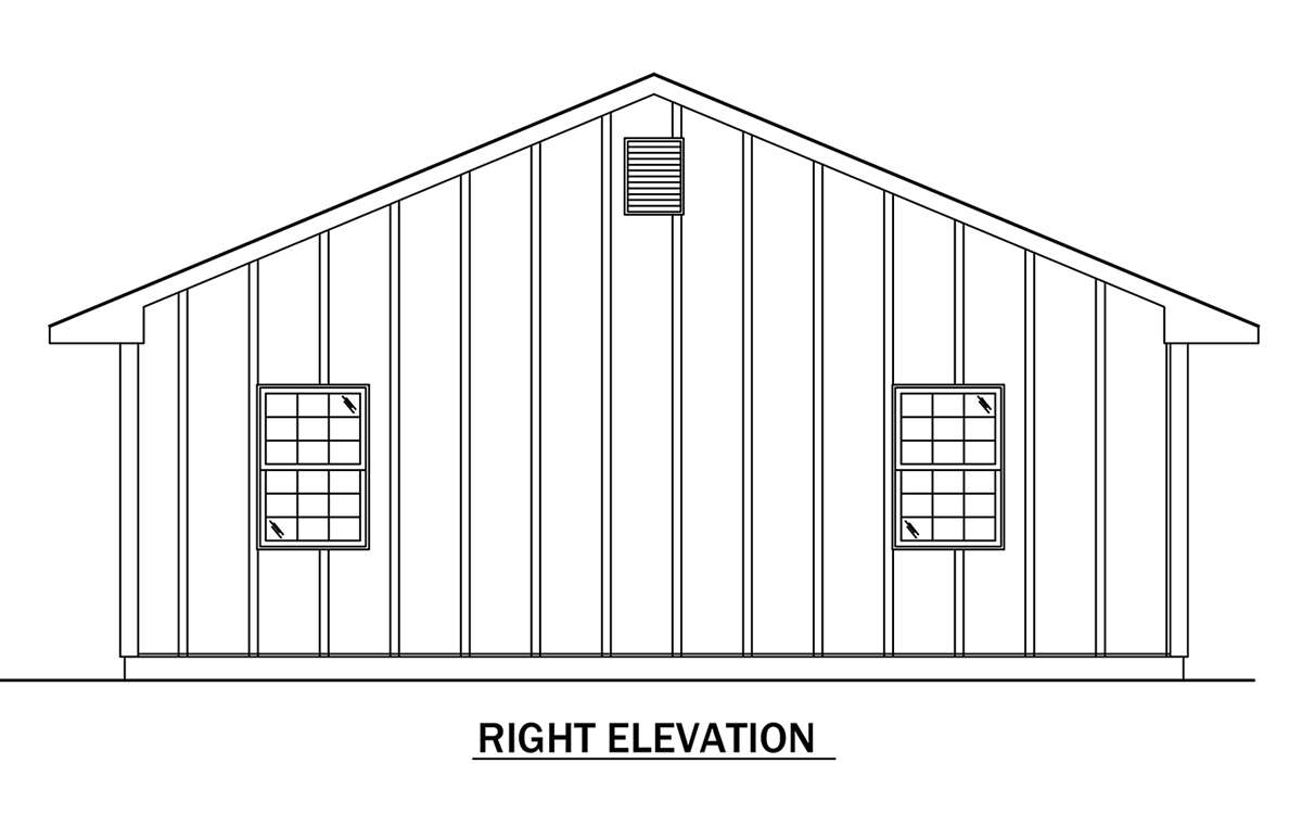 Country Plan: 1,400 Square Feet, 3 Bedrooms, 2 Bathrooms - 5633-00428