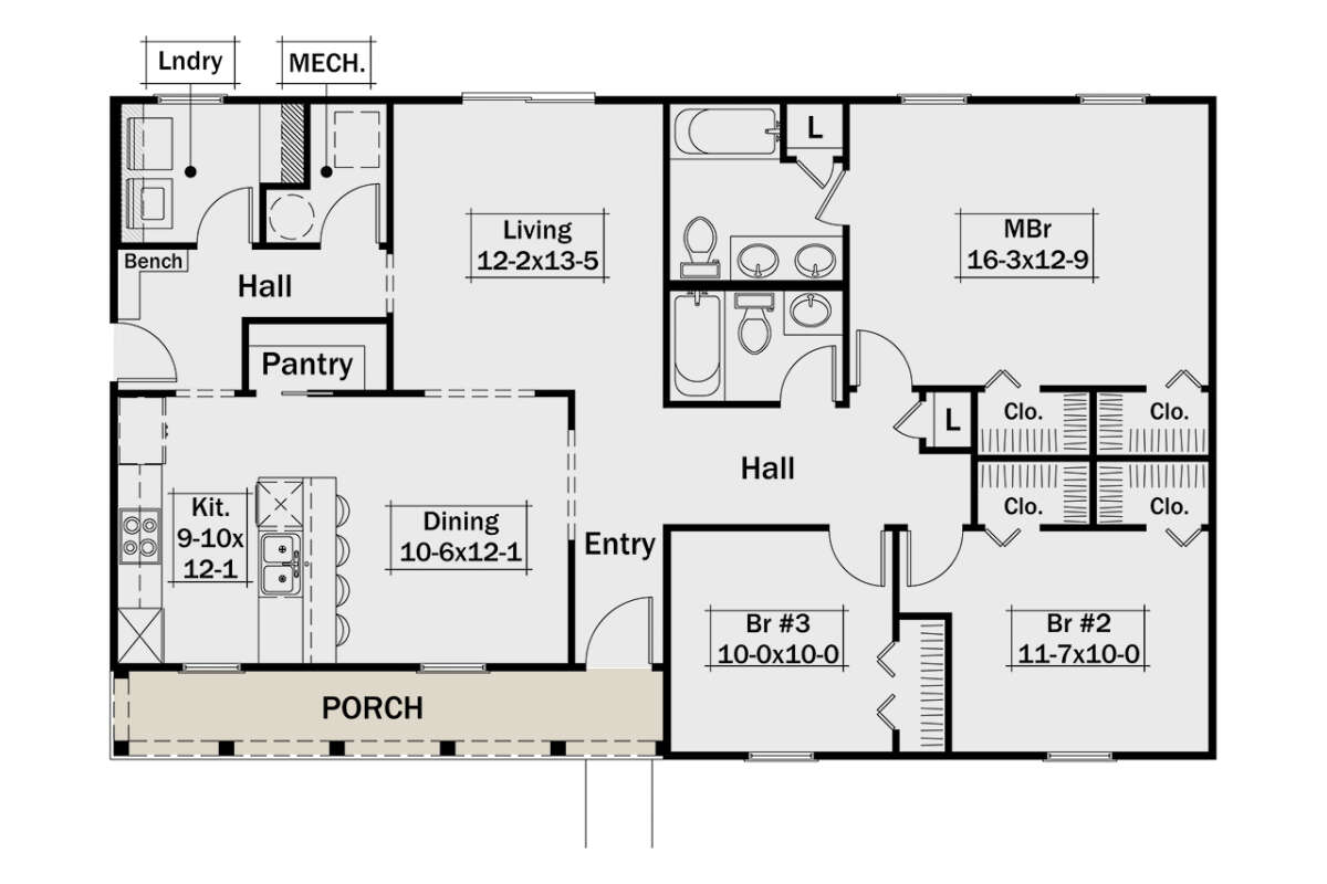 Main Floor  for House Plan #5633-00428