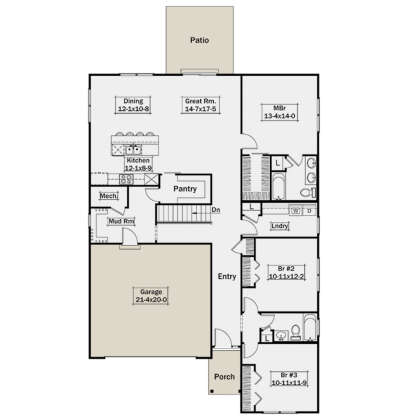 Main Floor  for House Plan #5633-00429