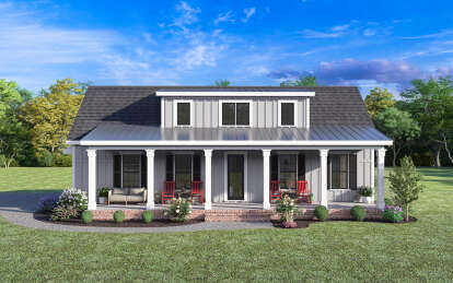 Modern Farmhouse House Plan #009-00352 Elevation Photo