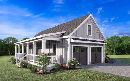 Modern Farmhouse House Plan #009-00352 Elevation Photo