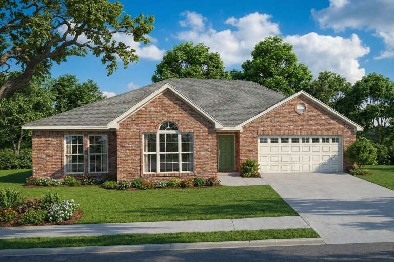 House Plan House Plan #2914 Angled Front Elevation