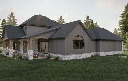 Modern Transitional House Plan #963-00783 Elevation Photo