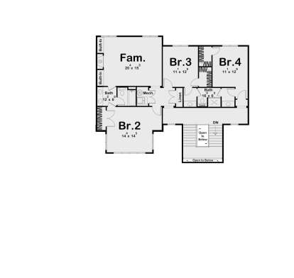 Second Floor for House Plan #963-00783
