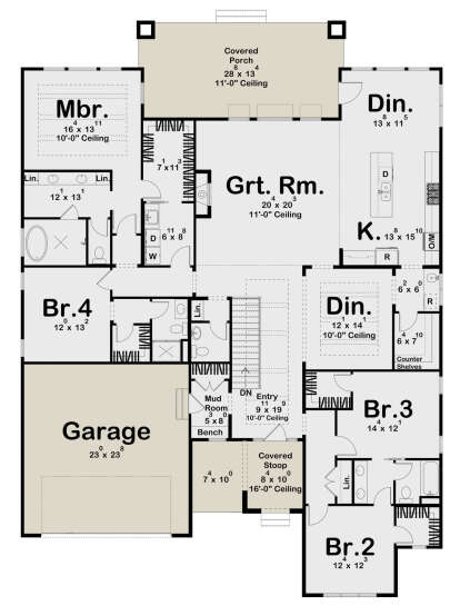Main Floor  for House Plan #963-00784