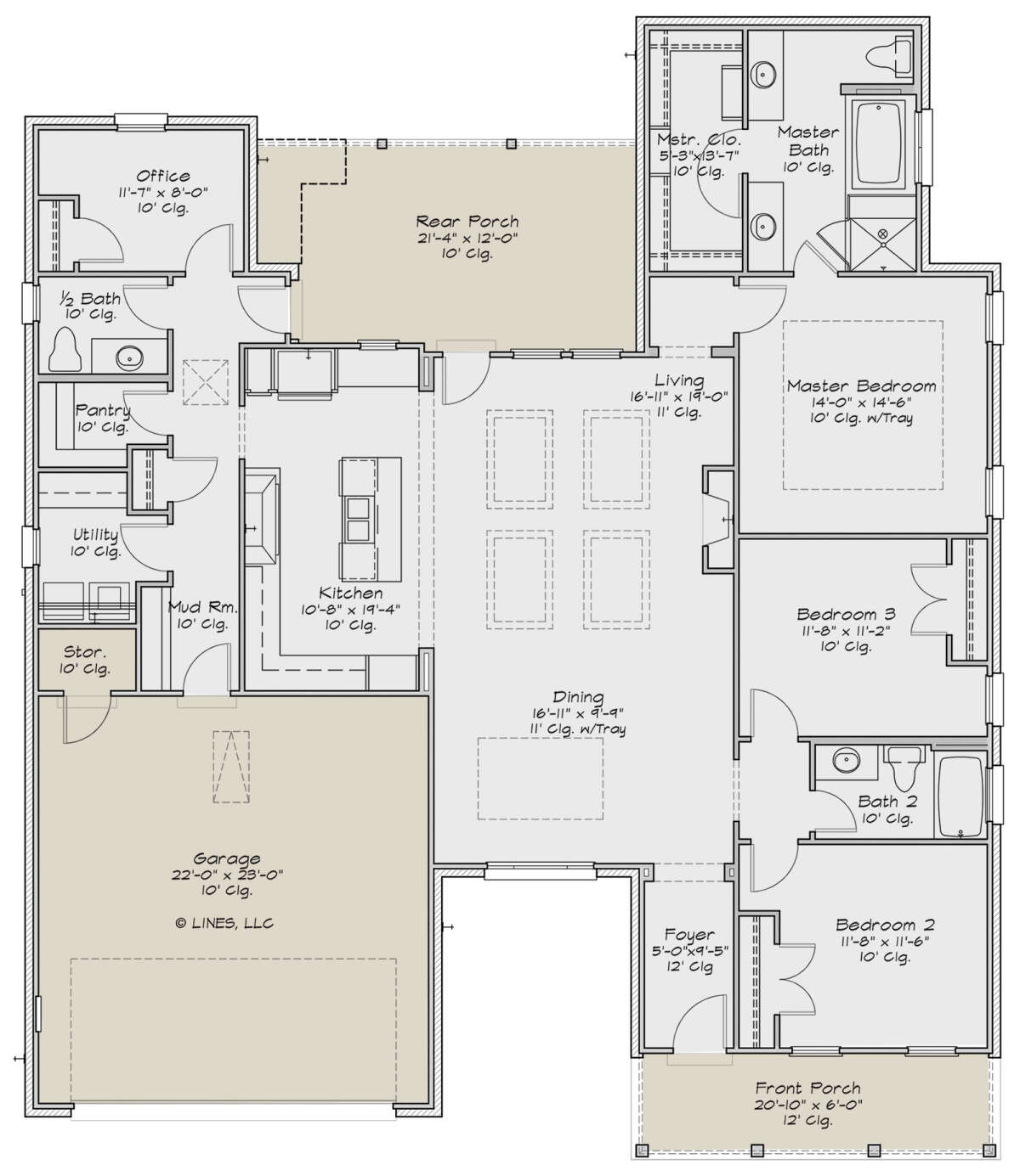 Main Floor  for House Plan #2880-00003