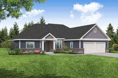 House Plan House Plan #29145 Angled Front Elevation