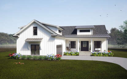 Modern Farmhouse House Plan #7174-00013 Elevation Photo