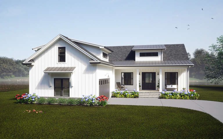 House Plan House Plan #29146 Angled Front Elevation