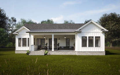 Modern Farmhouse House Plan #7174-00013 Elevation Photo