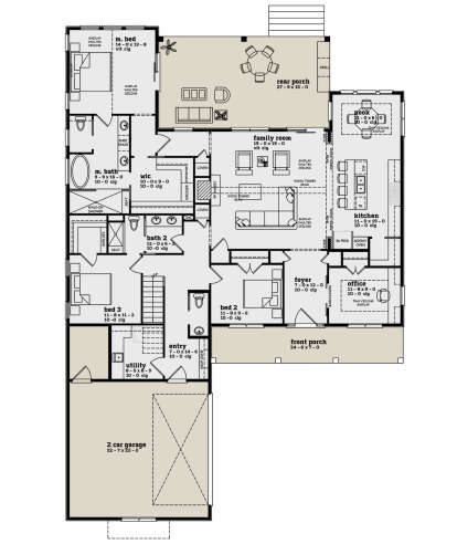 Main Floor  for House Plan #7174-00013