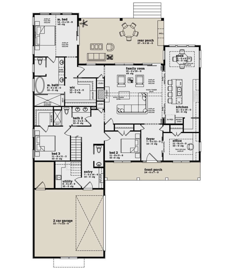 House Plan House Plan #29146 Drawing 1
