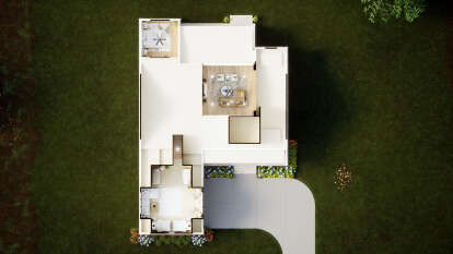 Second Floor Overhead for House Plan #7174-00013