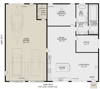 Main Floor for House Plan #940-00788