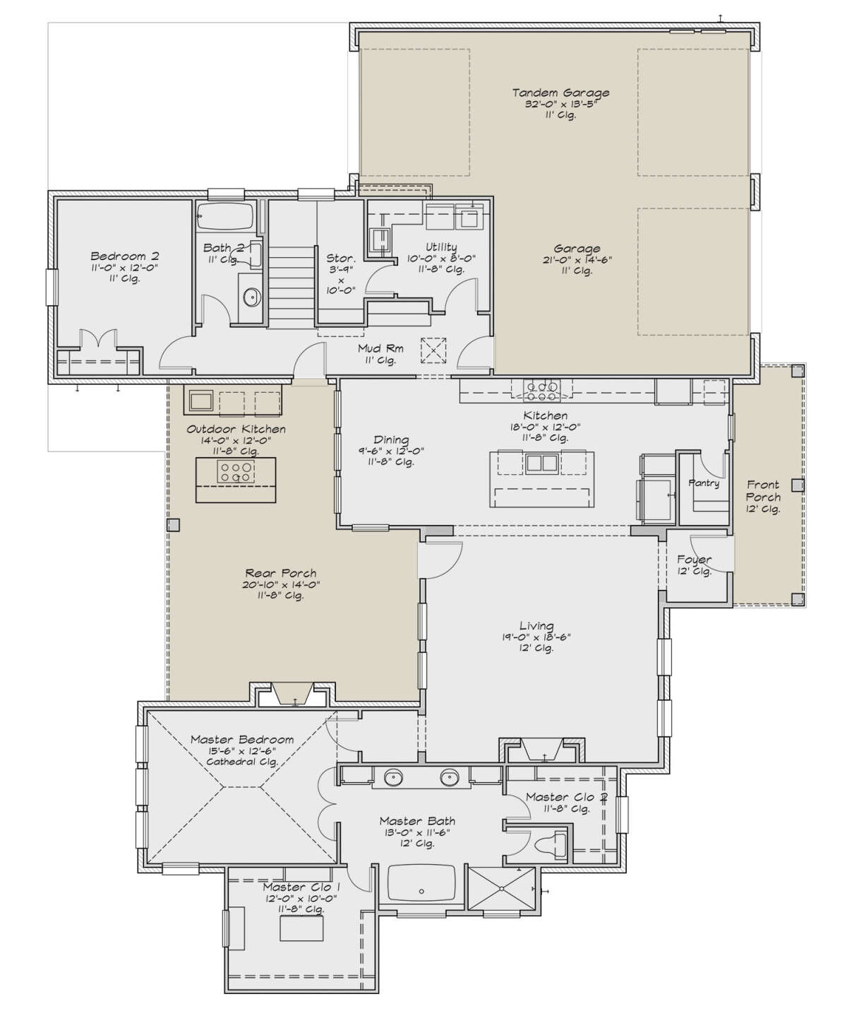 Main Floor  for House Plan #2880-00004