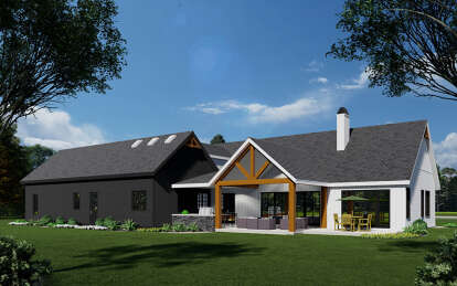 Modern Farmhouse House Plan #957-00108 Elevation Photo