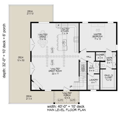 Main Floor  for House Plan #940-00791