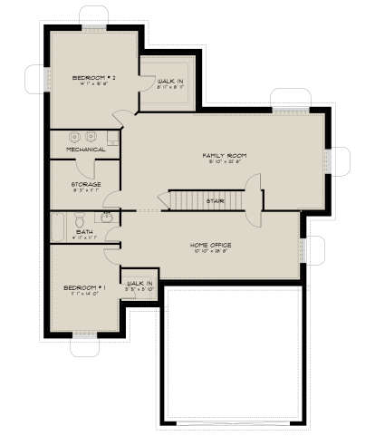 Basement for House Plan #2802-00220