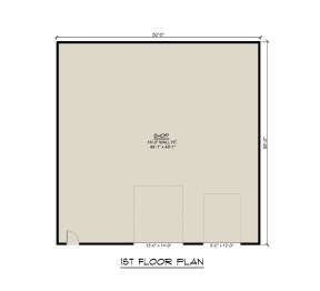 Garage Floor for House Plan #5032-00245
