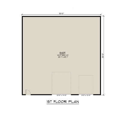 Garage Floor for House Plan #5032-00245