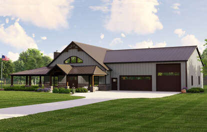 Barn House Plan #5032-00246 Elevation Photo