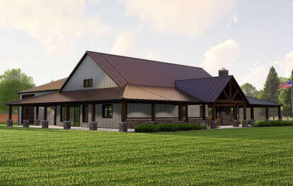 Barn House Plan #5032-00246 Elevation Photo