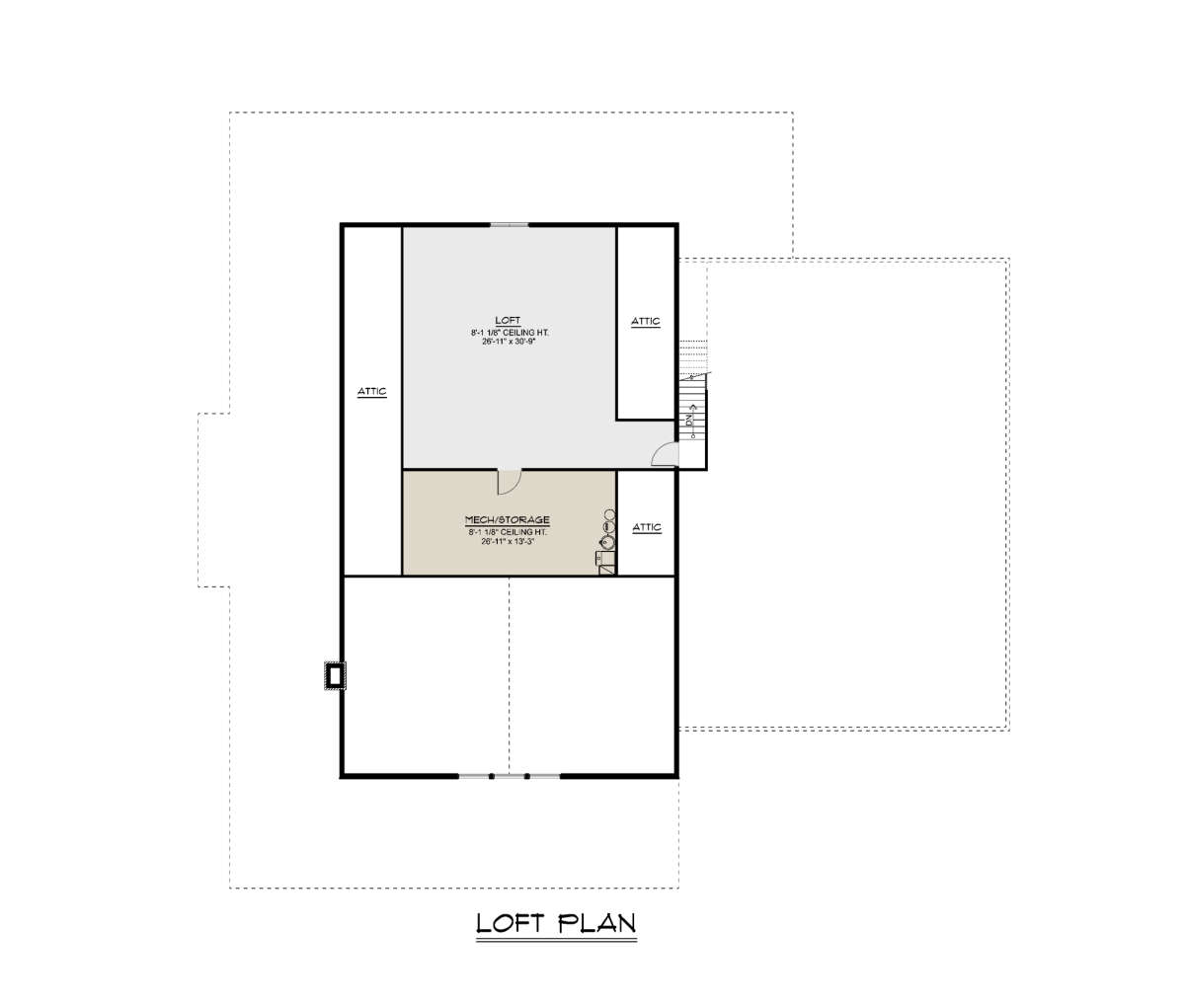 Loft for House Plan #5032-00246