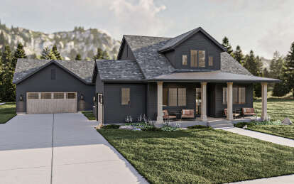 Modern Farmhouse House Plan #963-00786 Elevation Photo