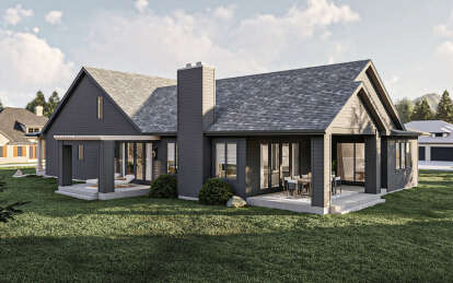 Modern Farmhouse House Plan #963-00786 Elevation Photo