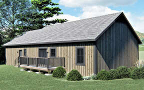 Ranch House Plan #1776-00128 Elevation Photo