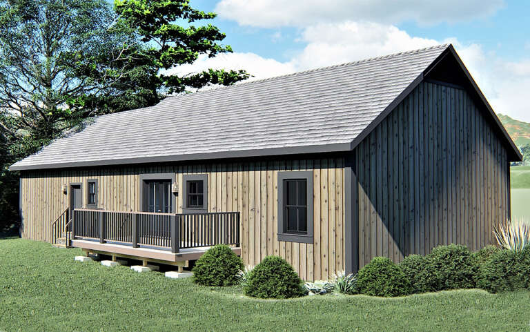 Ranch House Plan #1776-00128 Elevation Photo