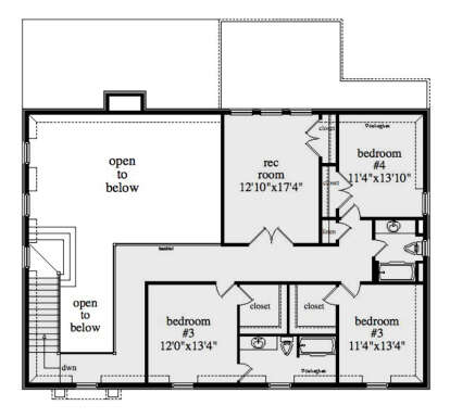 Second Floor for House Plan #957-00109