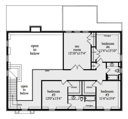 Second Floor for House Plan #957-00109