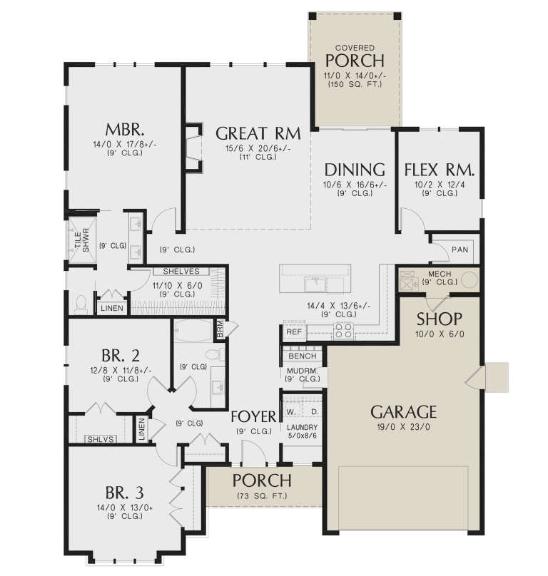 House Plan House Plan #29169 Drawing 1